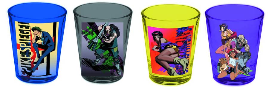 Cowboy Bebop Group Shot Glass 4-Piece Set