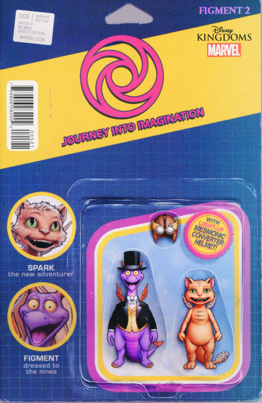 Disney Kingdoms Figment 2 #5 Cover B Variant Variant John Tyler Christopher Action Figure Cover