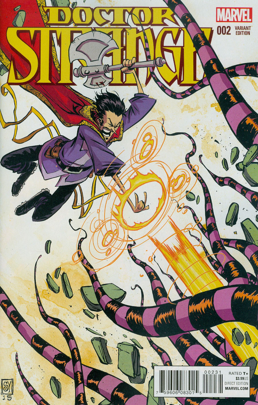 Doctor Strange Vol 4 #2 Cover B Incentive Skottie Young Variant Cover