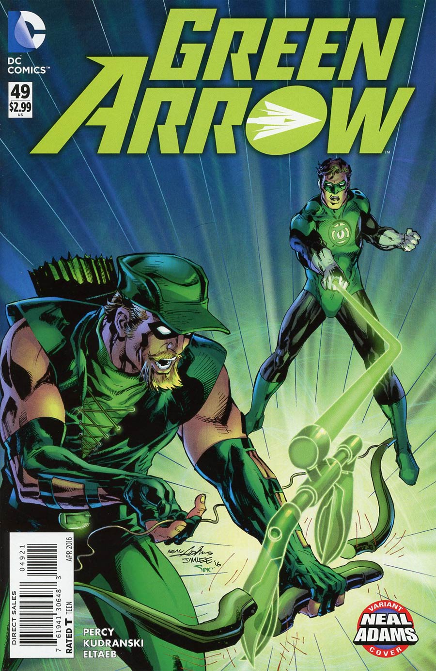 Green Arrow Vol 6 #49 Cover B Variant Neal Adams Cover