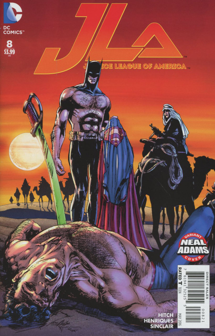 Justice League Of America Vol 4 #8 Cover B Variant Neal Adams Cover