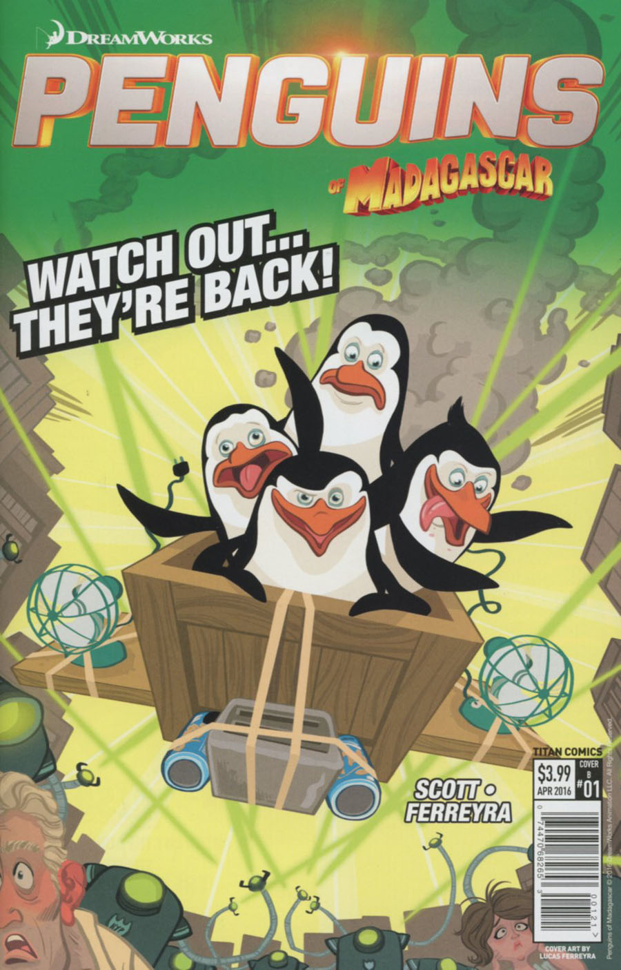 Penguins Of Madagascar Elite-Ist Of The Elite #1 Cover B Variant Lucas Ferreyra Subscription Cover