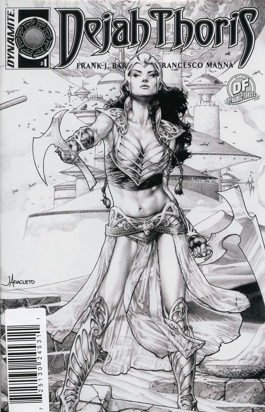 Dejah Thoris #1 Cover L DF Exclusive Jay Anacleto Black & White Connecting Cover