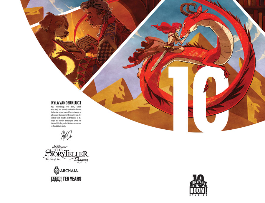 Jim Hensons Storyteller Dragons #1 Cover B Incentive Kyla Vanderklugt BOOM 10 Years Anniversary Virgin Variant Cover