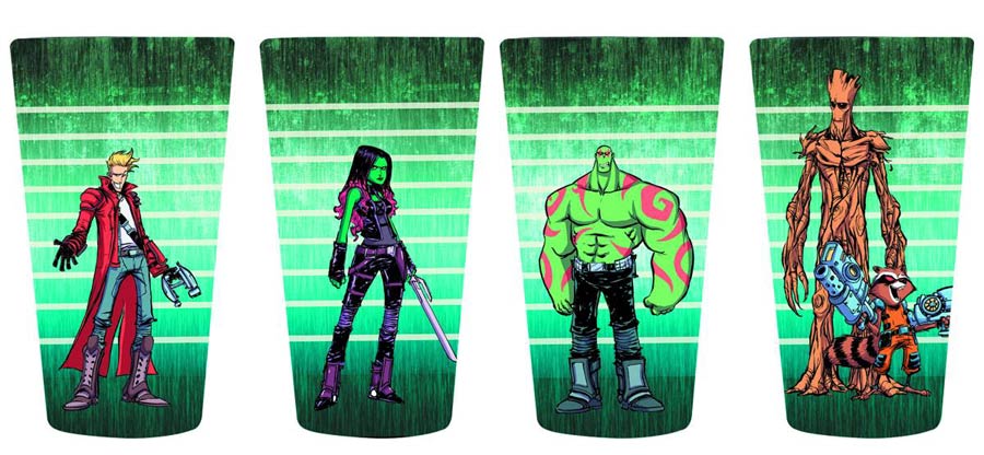 Guardians Of The Galaxy Guardians Line-Up 4-Pack Pint Set
