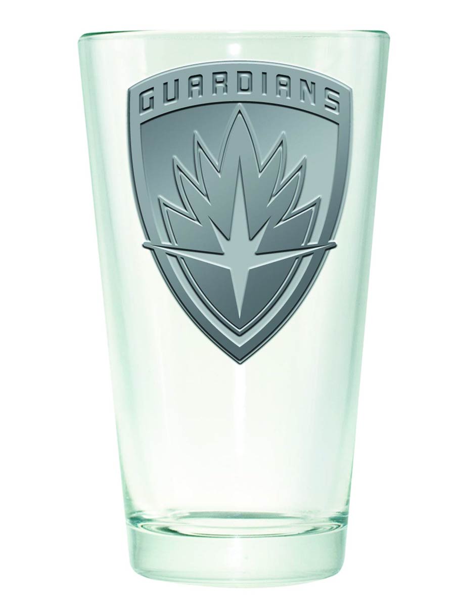 Guardians Of The Galaxy Symbol Medallion Pint Glass