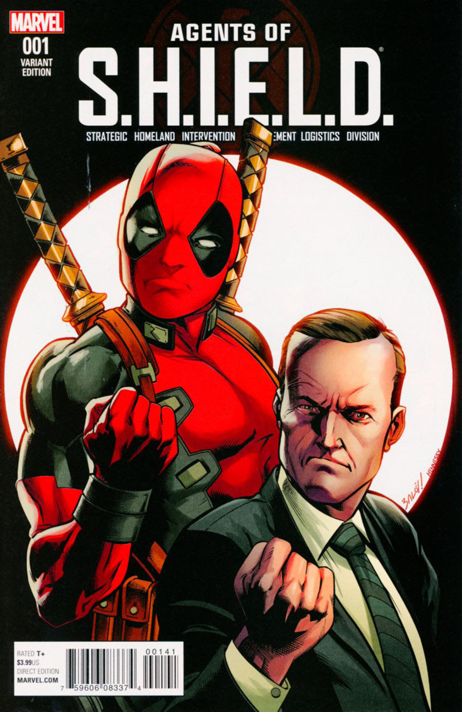 Agents Of S.H.I.E.L.D. #1 Cover C Incentive Mark Bagley Deadpool Variant Cover