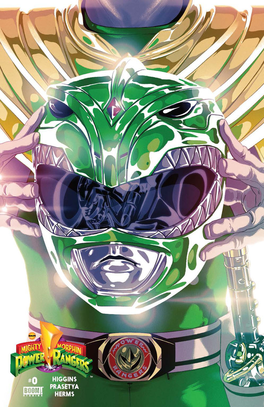 Mighty Morphin Power Rangers (BOOM Studios) #0 Cover F Incentive Green Ranger Variant Cover