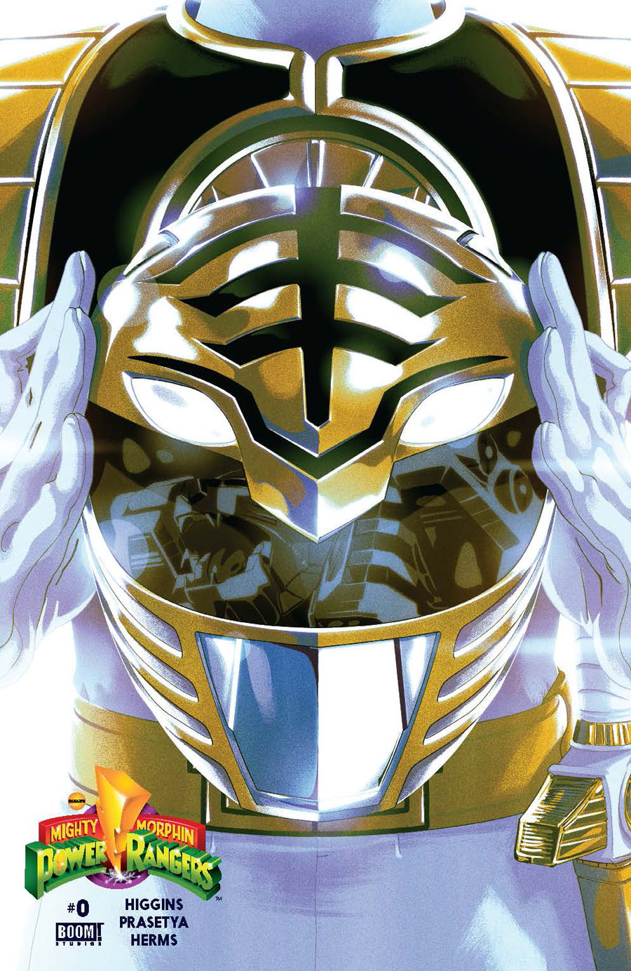 Mighty Morphin Power Rangers (BOOM Studios) #0 Cover G Incentive White Ranger Variant Cover