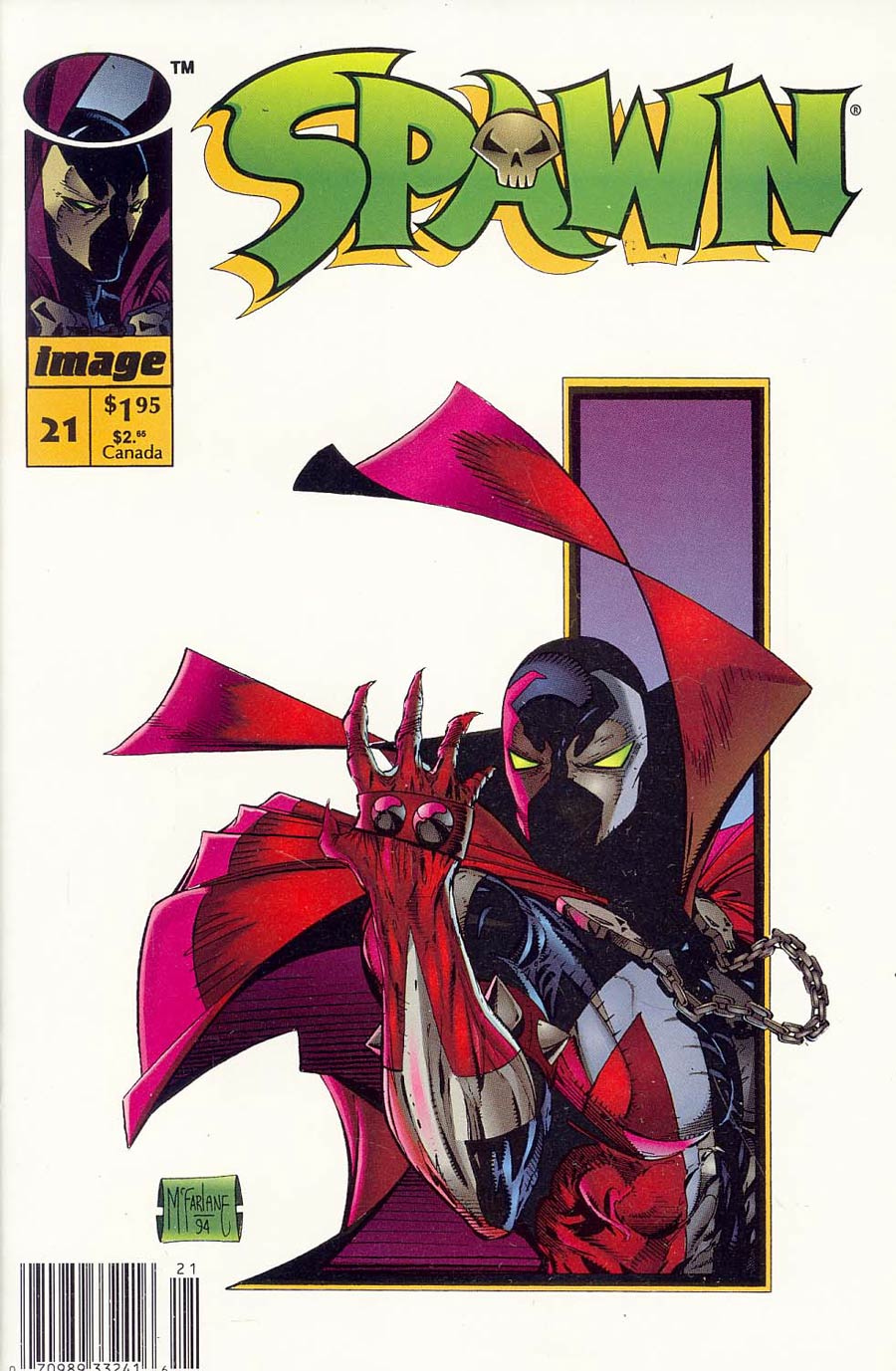 Spawn #21 Cover B Newsstand Edition