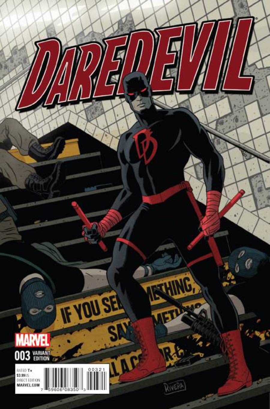 Daredevil Vol 5 #3 Cover C Incentive Paolo Rivera Variant Cover