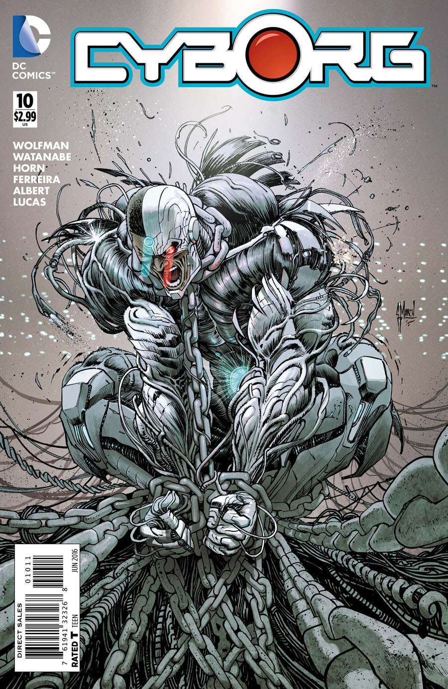 Cyborg #10 Cover A Regular Guillem March Cover