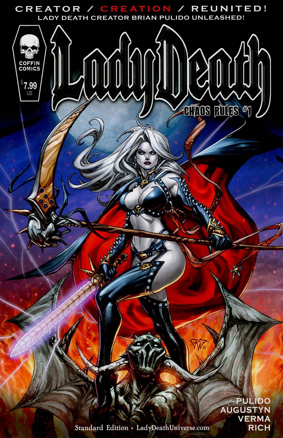 Lady Death Chaos Rules #1 Cover A Regular Paolo Pantalena Cover