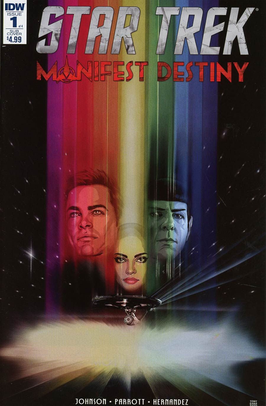 Star Trek Manifest Destiny #1 Cover B Variant Tony Shasteen Subscription Cover