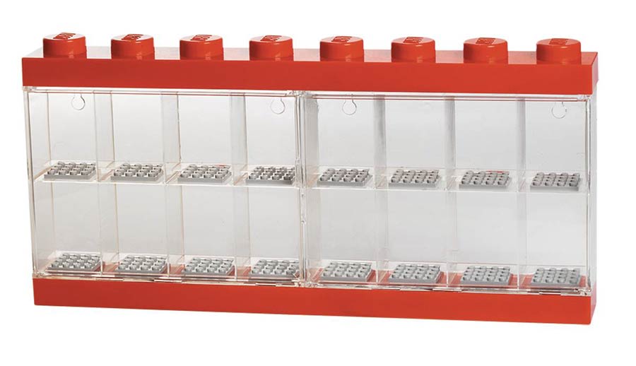 Lego Minifigure 16-Figure Display Case - Red