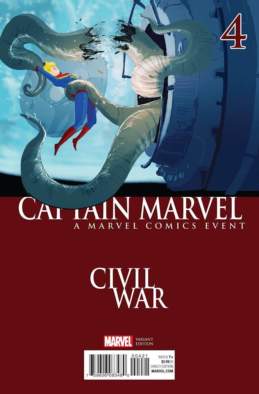 Captain Marvel Vol 8 #4 Cover B Variant Civil War Cover