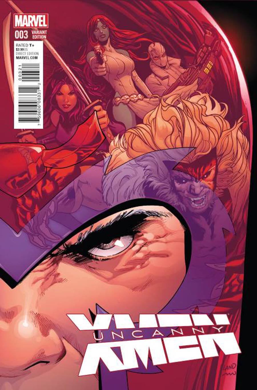 Uncanny X-Men Vol 4 #3 Cover B Incentive Greg Land Variant Cover