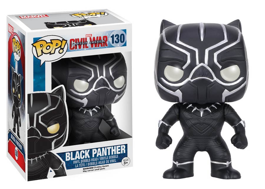 POP Marvel 130 Captain America Civil War Black Panther Vinyl Bobble Head