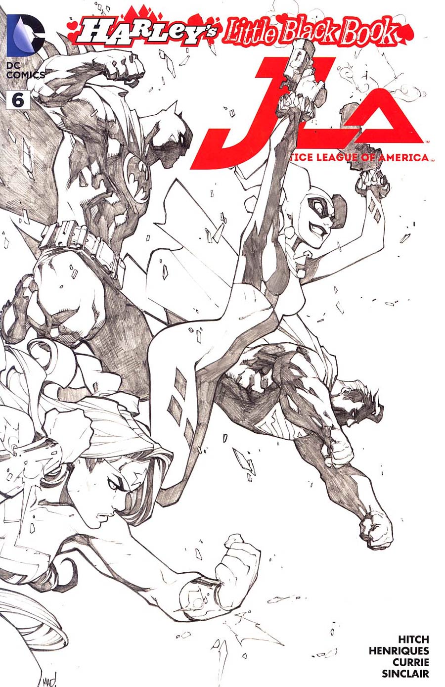 Justice League Of America Vol 4 #6 Cover E Variant Joe Madureira Harley Quinn Cover Without Polybag Sketch