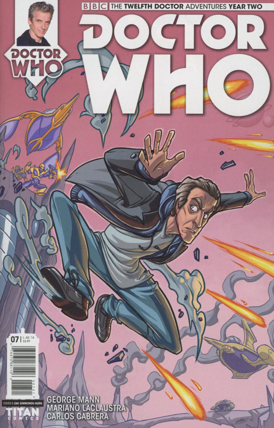 Doctor Who 12th Doctor Year Two #7 Cover D Variant Zak Simmonds-Hurn Cover