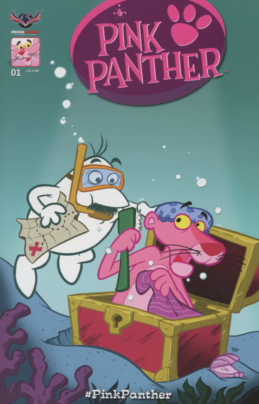 Pink Panther Vol 3 #1 Cover C Variant Classic Pink Hijinks Cover