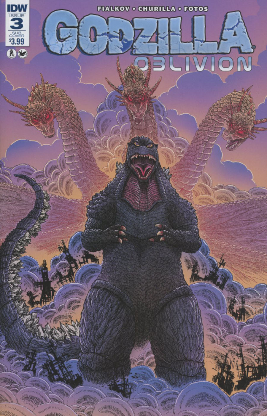 Godzilla Oblivion #3 Cover B Variant James Stokoe Subscription Cover