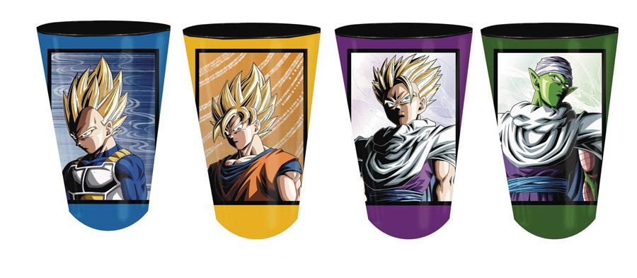 Dragon Ball Z Poster Foil Cup 4-Pack