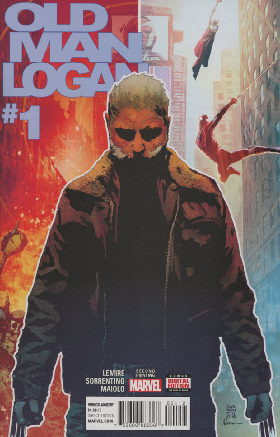 Old Man Logan Vol 2 #1 Cover F 2nd Ptg Andrea Sorrentino Variant Cover