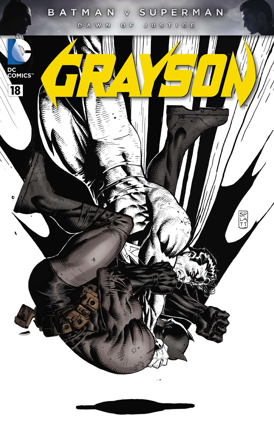 Grayson #18 Cover E Variant Stephen Platt Batman v Superman Dawn Of Justice Character Cover Without Polybag