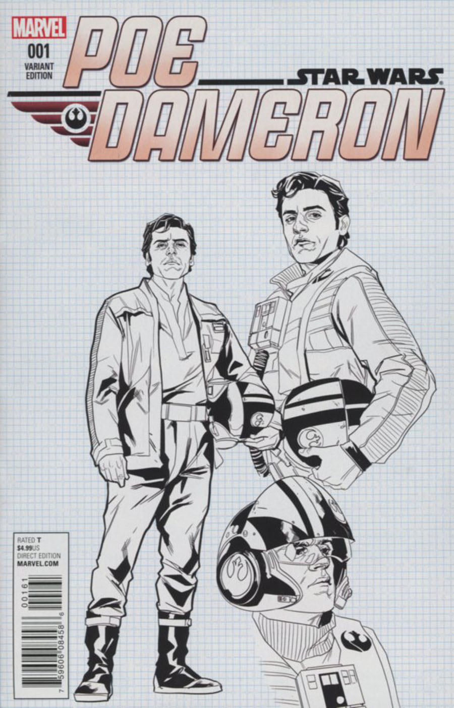 Star Wars Poe Dameron #1 Cover G Incentive Phil Noto Design Variant Cover