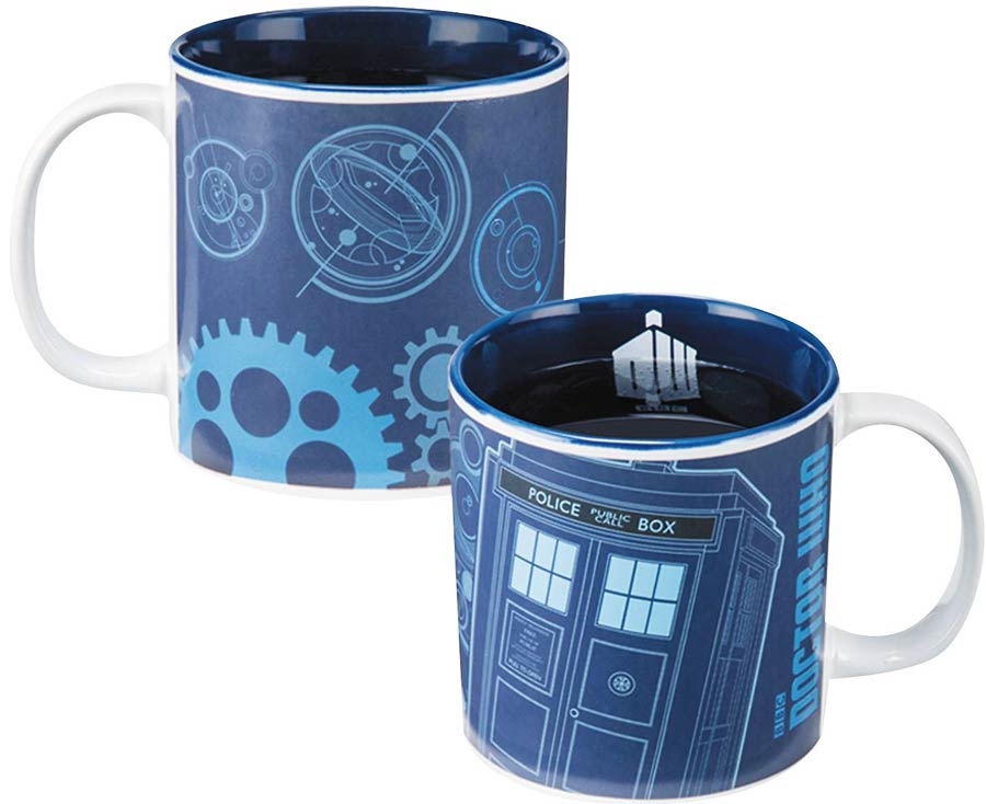 Doctor Who 20-ounce Heat Reactive Ceramic Mug - TARDIS