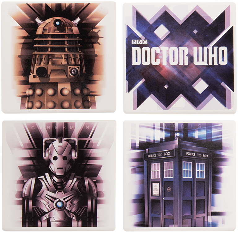 Doctor Who Ceramic Coaster Set Of 4