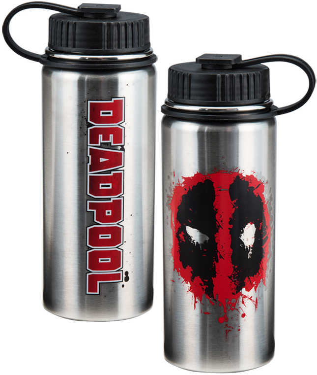 Marvel Comics 18-ounce Vacuum Insulated Stainless Steel Bottle - Deadpool