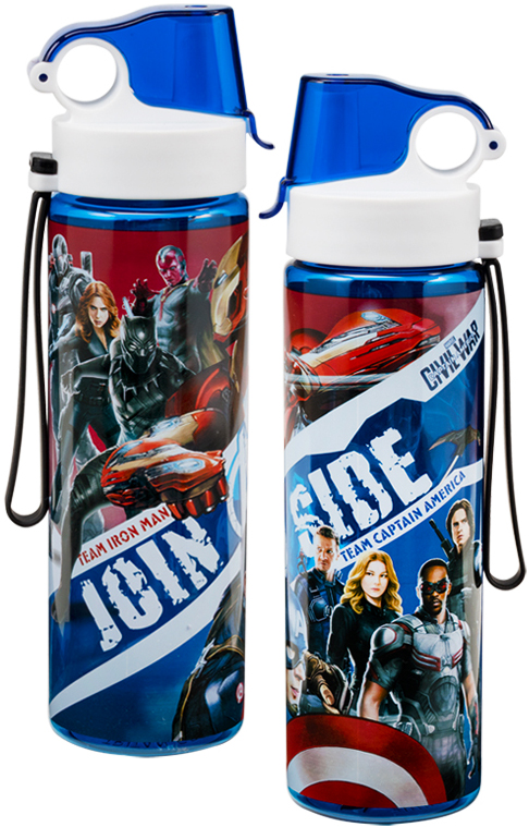 Marvel Comics 24-ounce Tritan Sport Bottle - Captain America Civil War