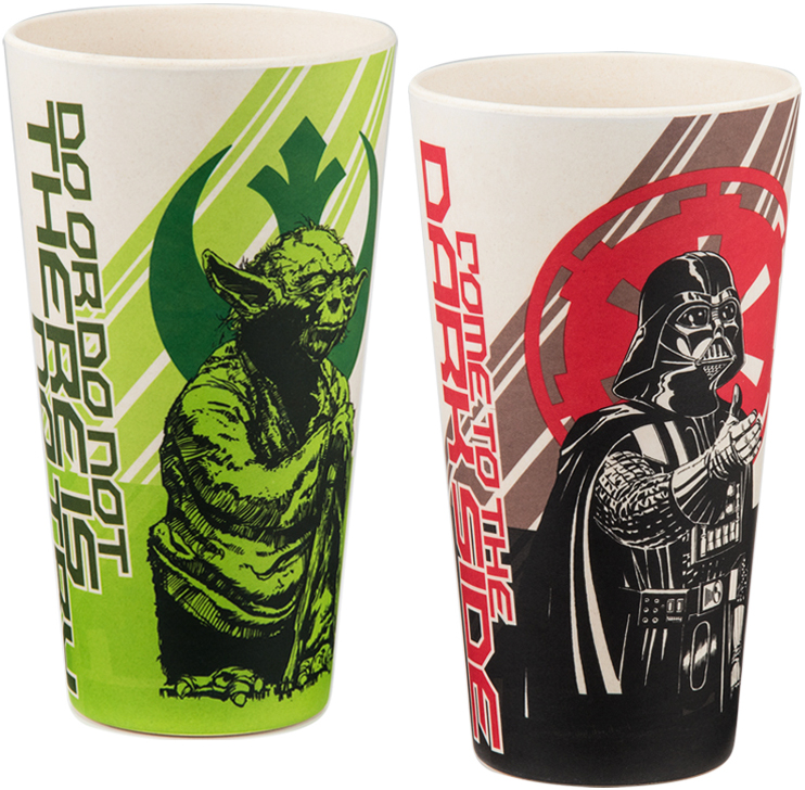 Star Wars 24-ounce Bamboo Tumblers Set Of 2