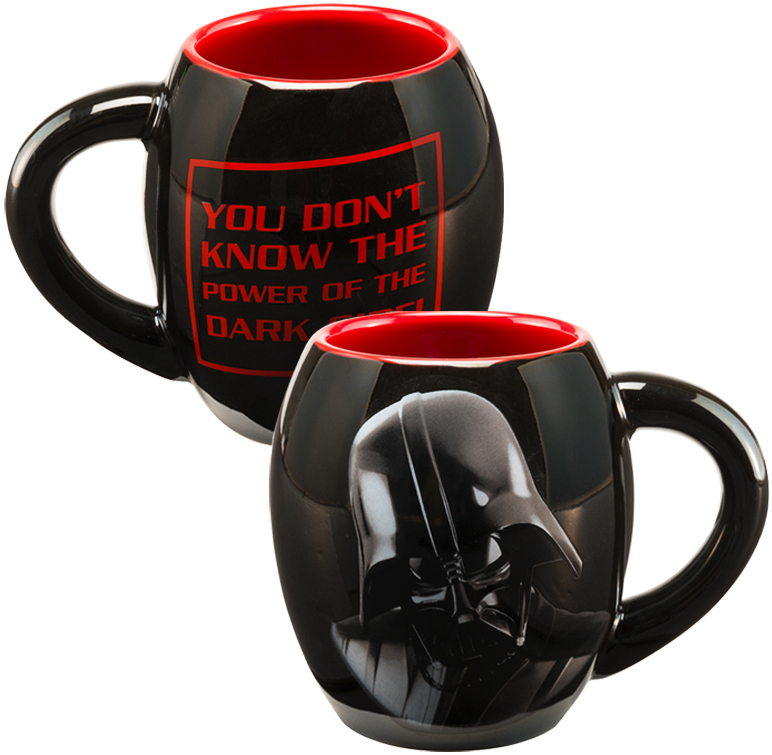 Star Wars 18-ounce Ceramic Oval Mug - Darth Vader