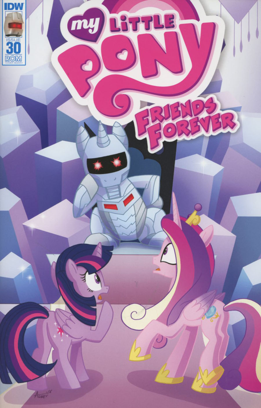 My Little Pony Friends Forever #30 Cover B Variant Agnes Garbowska ROM Subscription Cover