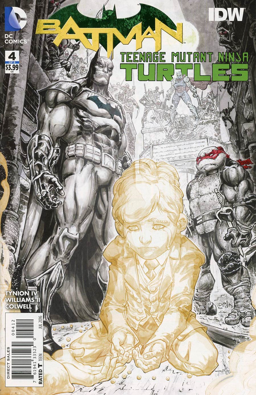 Batman Teenage Mutant Ninja Turtles #4 Cover C 2nd Ptg Freddie E Williams II Variant Cover