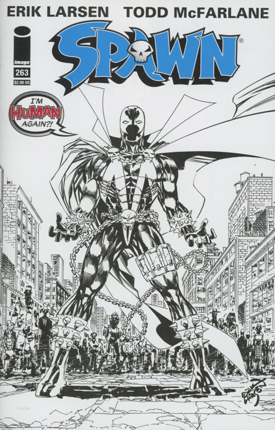 Spawn #263 Cover B Erik Larsen Sketch