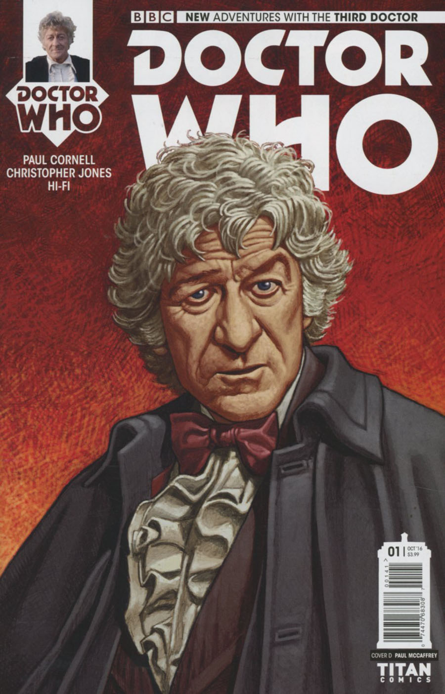 Doctor Who 3rd Doctor #1 Cover D Variant Paul McCaffrey Cover