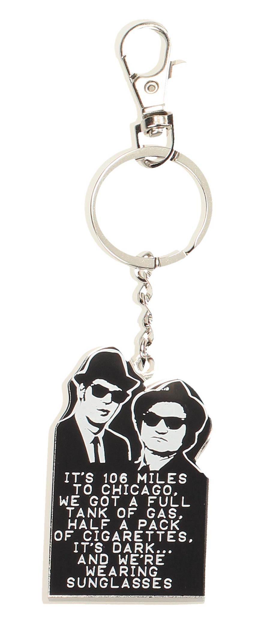 Blues Brothers Metal Keychain - 106 Miles