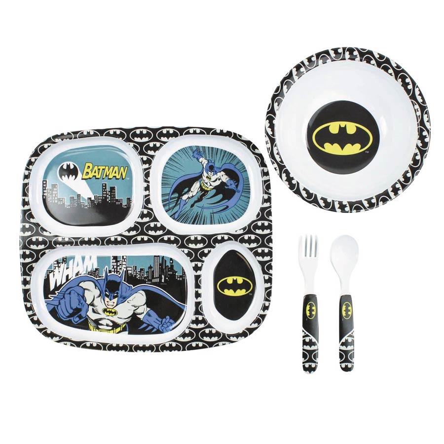 DC Heroes Child 4-Piece Dish Set - Batman