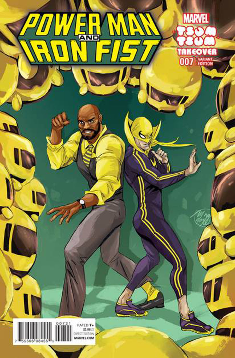 Power Man And Iron Fist Vol 3 #7 Cover B Variant Ming Doyle Marvel Tsum Tsum Takeover Cover (Civil War II Tie-In)