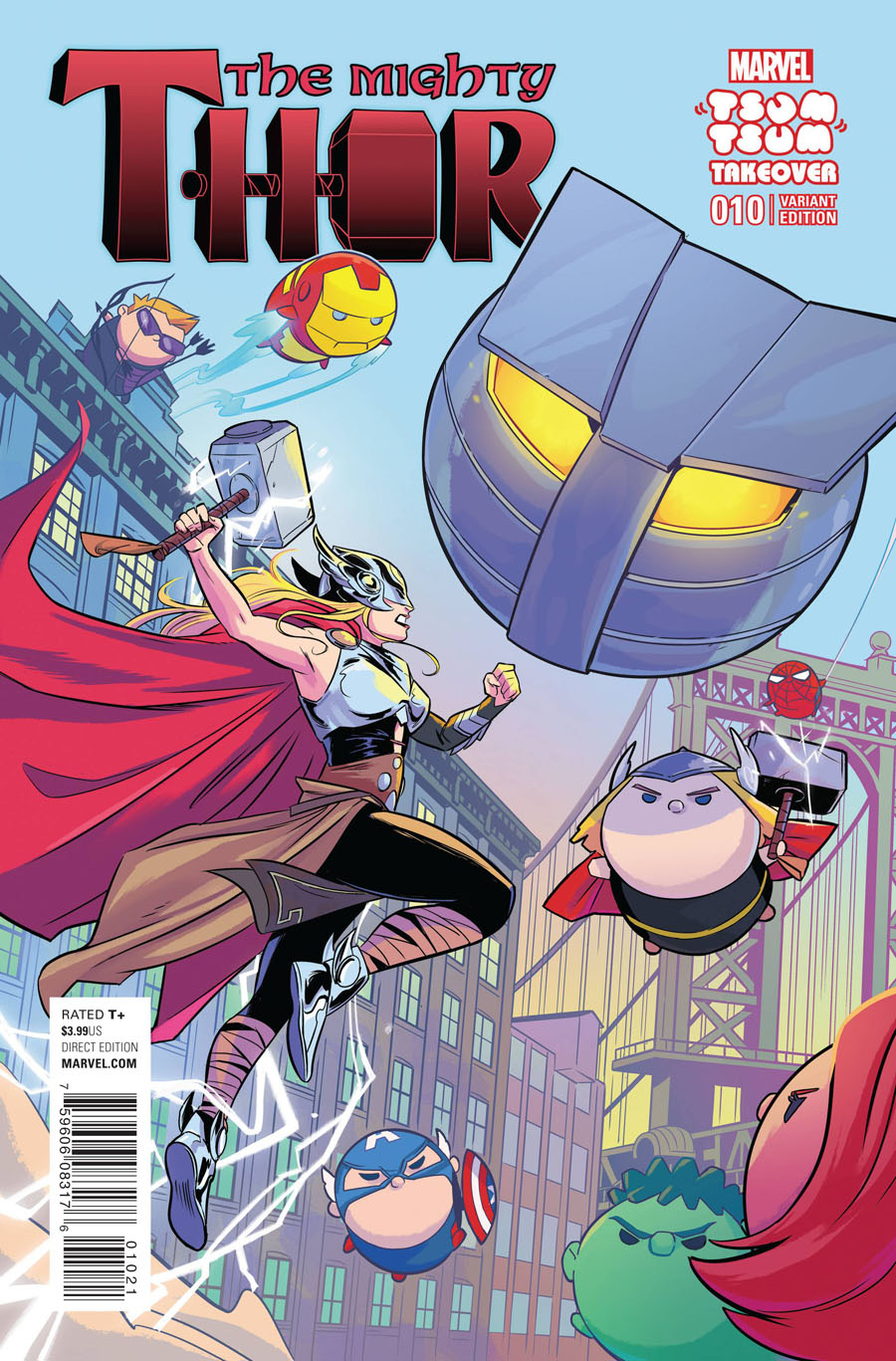 Mighty Thor Vol 2 #10 Cover B Variant Natacha Bustos Marvel Tsum Tsum Takeover Cover