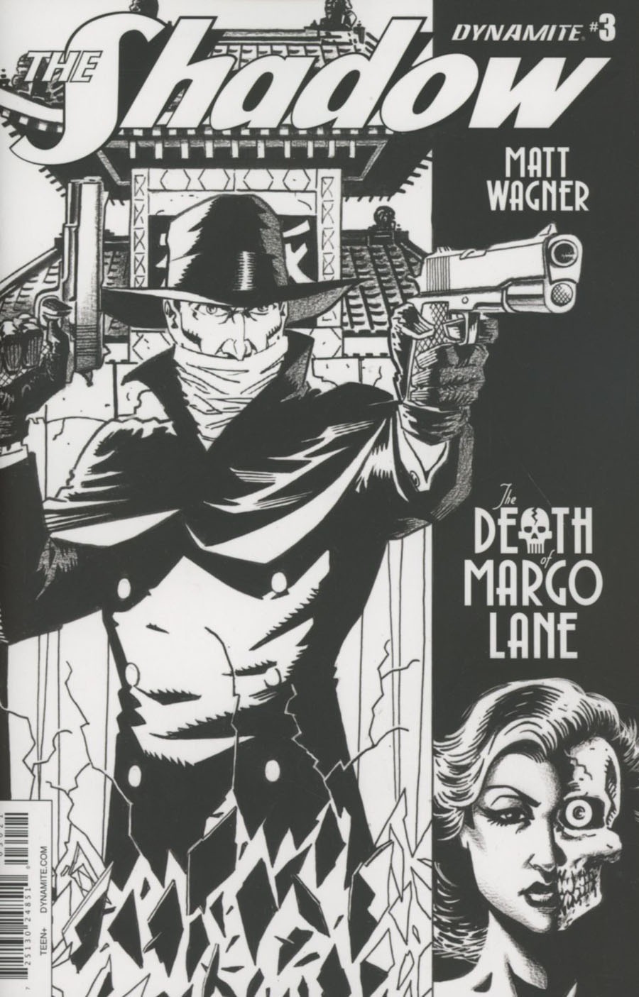 Shadow Death Of Margo Lane #3 Cover B Incentive Matt Wagner Black & White Cover