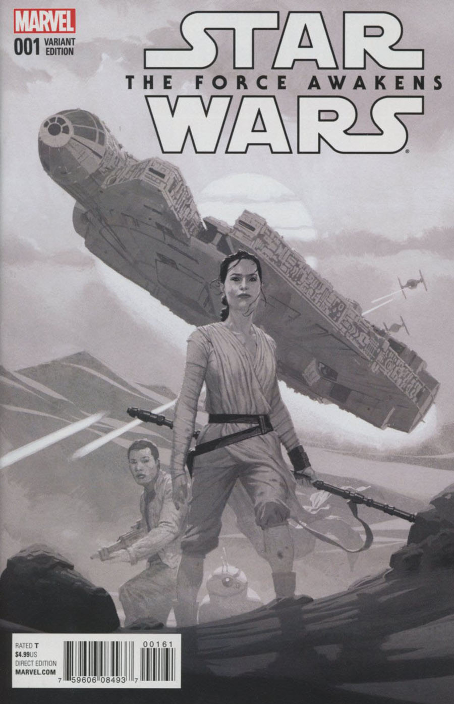 Star Wars Episode VII The Force Awakens Adaptation #1 Cover F Incentive Esad Ribic Sketch Cover