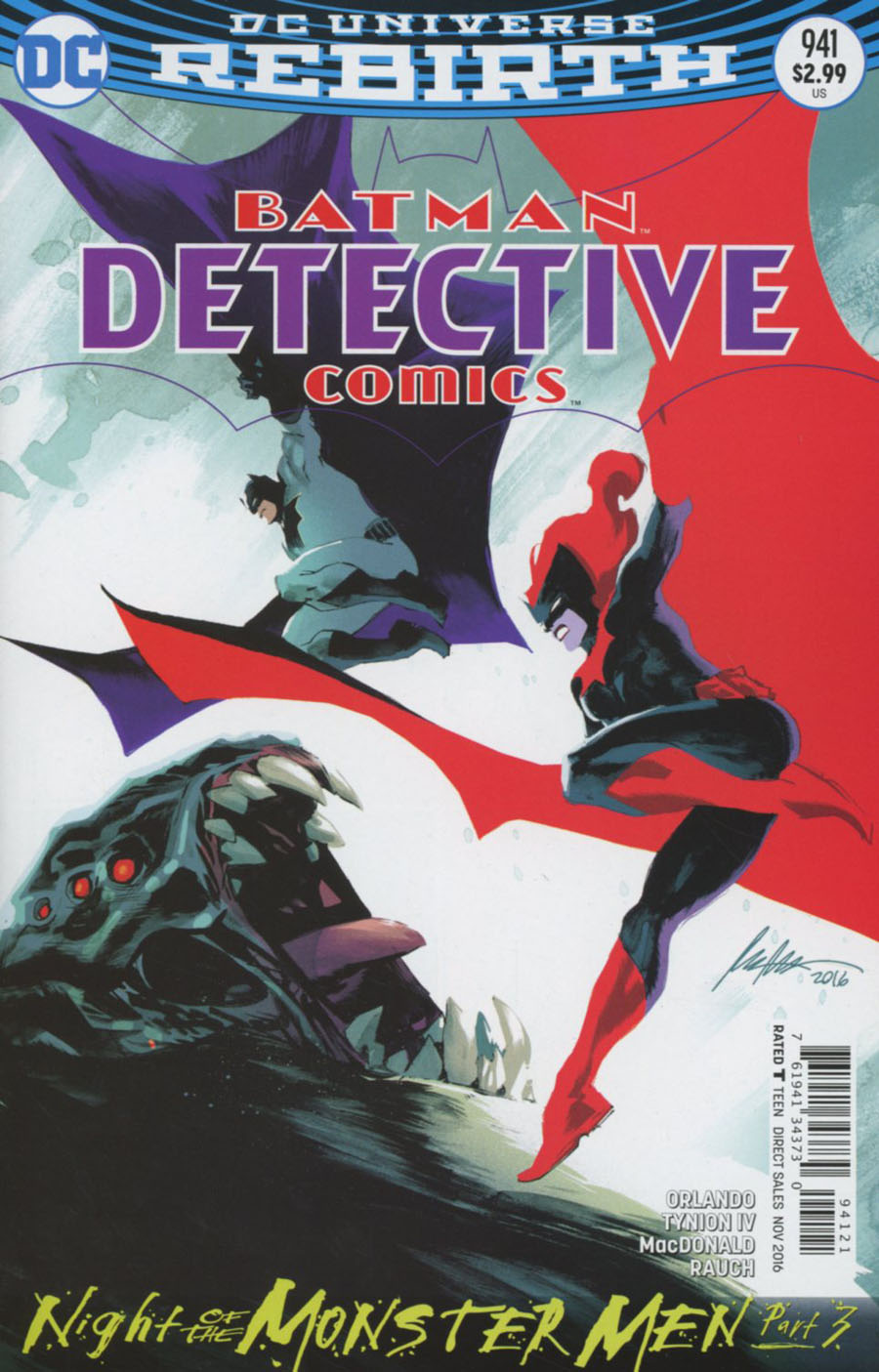 Detective Comics Vol 2 #941 Cover B Variant Rafael Albuquerque Cover (Night Of The Monster Men Part 3)