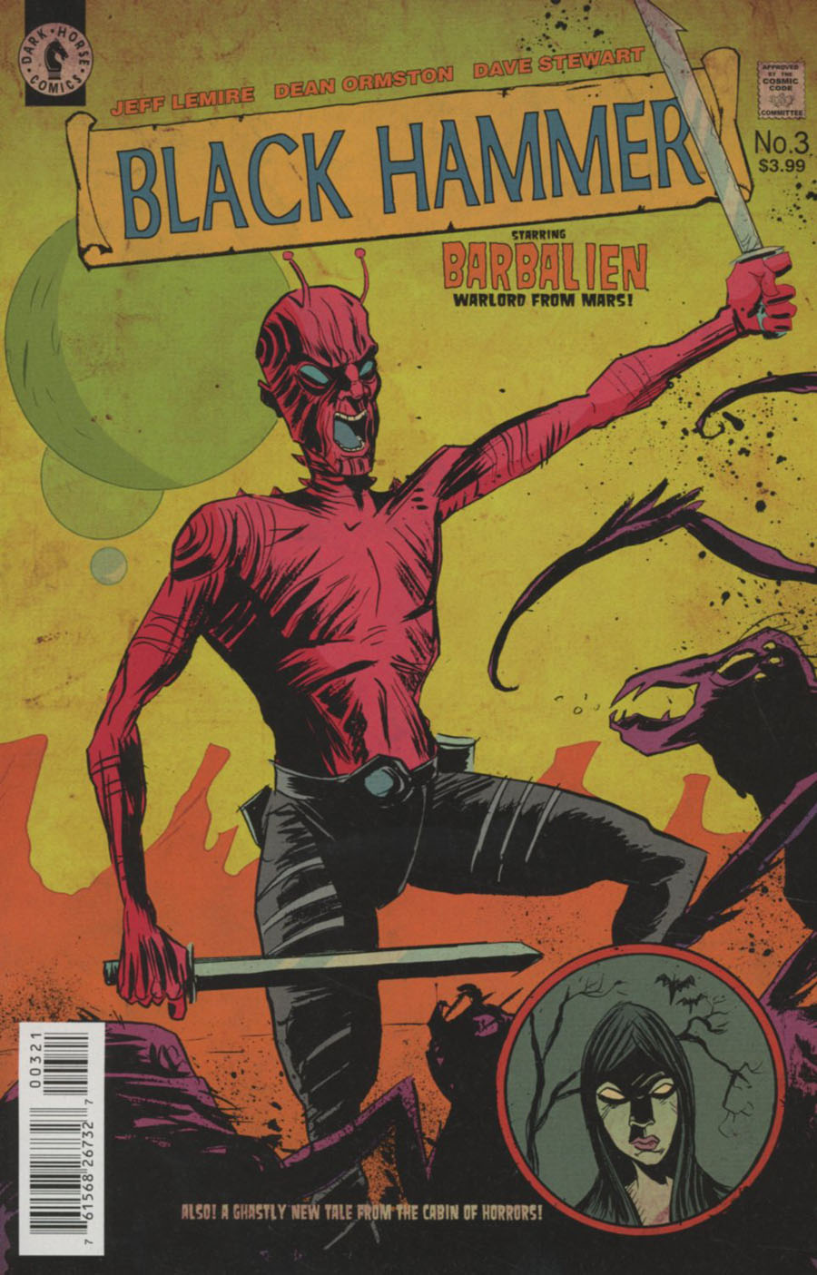 Black Hammer #3 Cover B Variant Jeff Lemire Cover