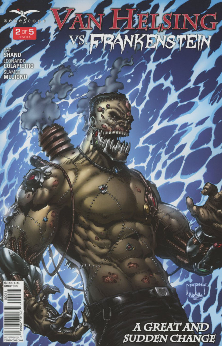 Grimm Fairy Tales Presents Van Helsing vs Frankenstein #2 Cover A Jason Metcalf