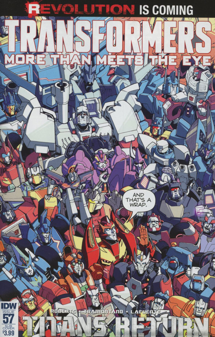 Transformers More Than Meets The Eye #57 Cover B Variant Nick Roche Subscription Cover (Revolution Tie-In)